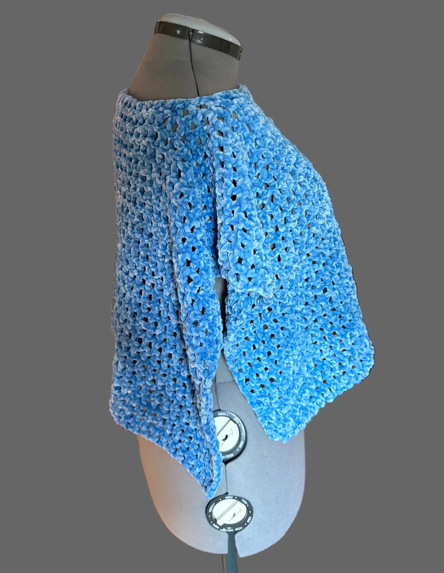 Velvet poncho