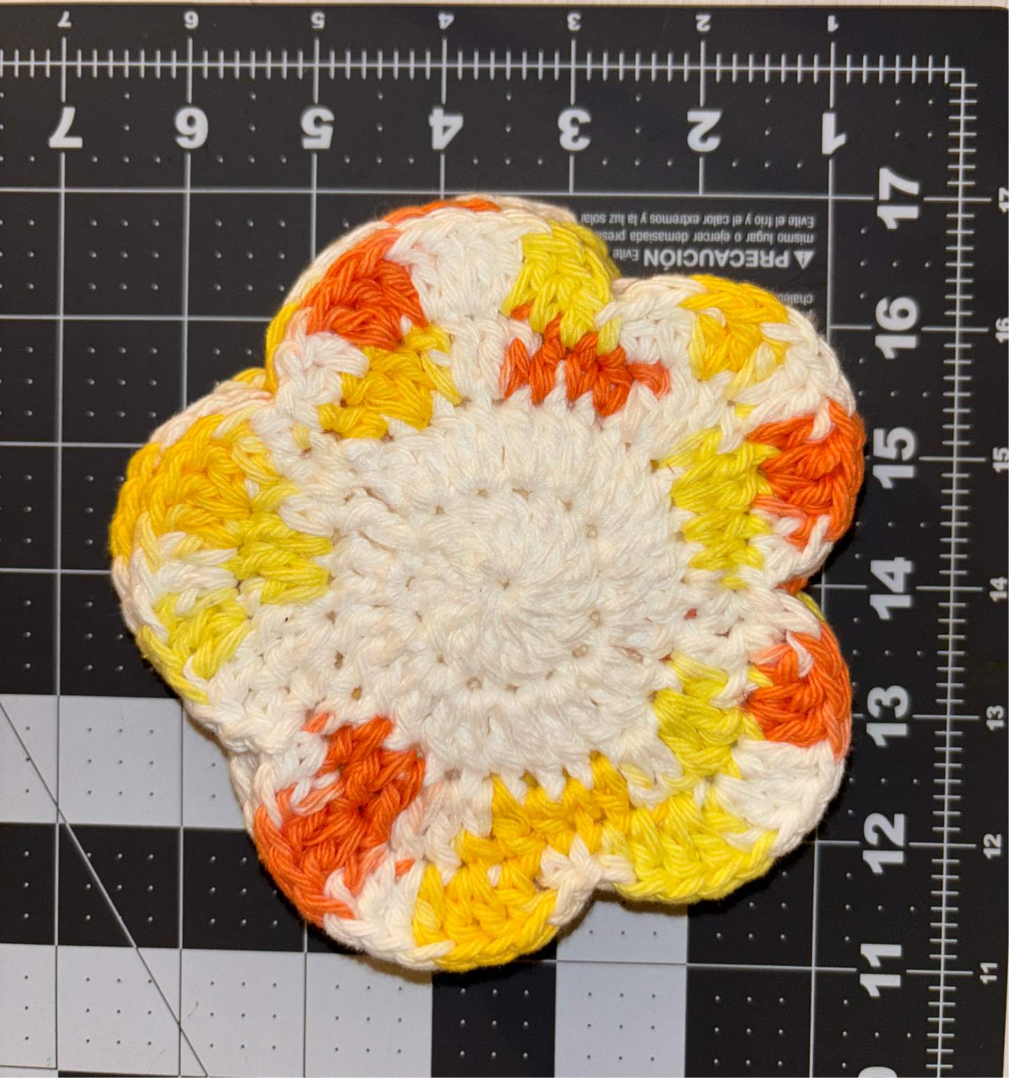 Flower coasters set of 6