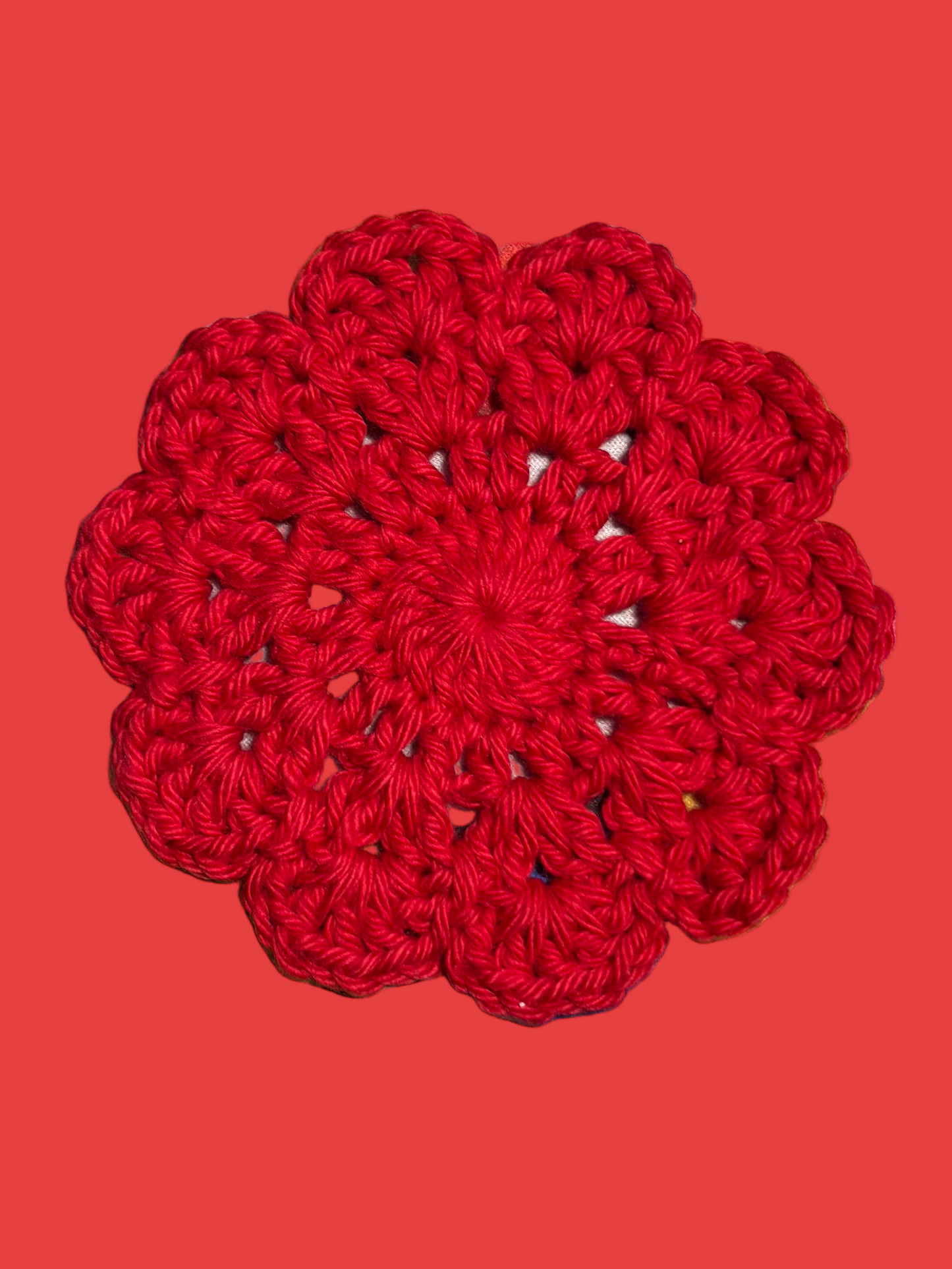 Set of 4 red coasters