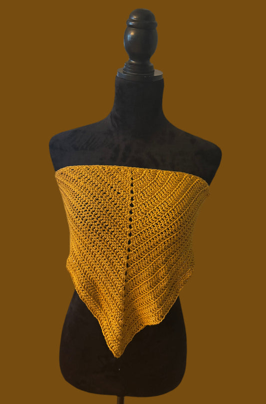Strapless tie top