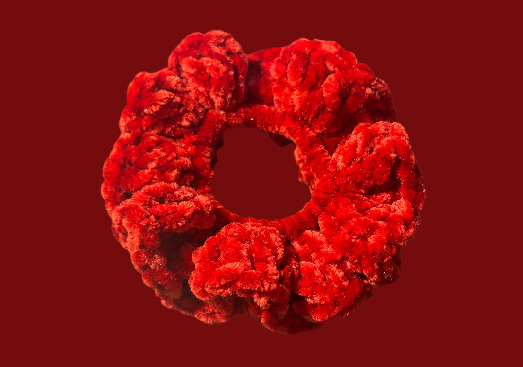 Velvet scrunchie