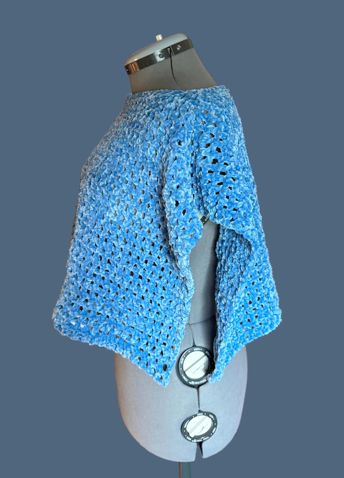 Velvet poncho