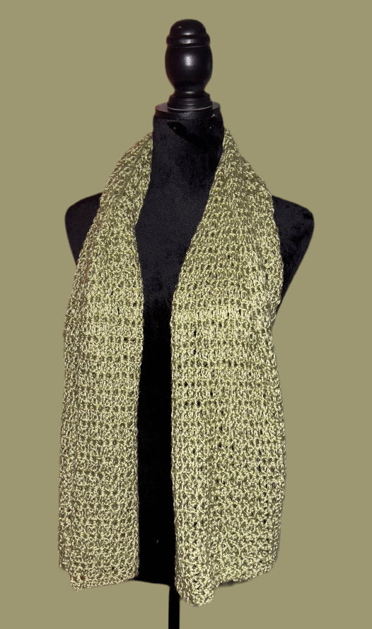 Wide Sage Scarf