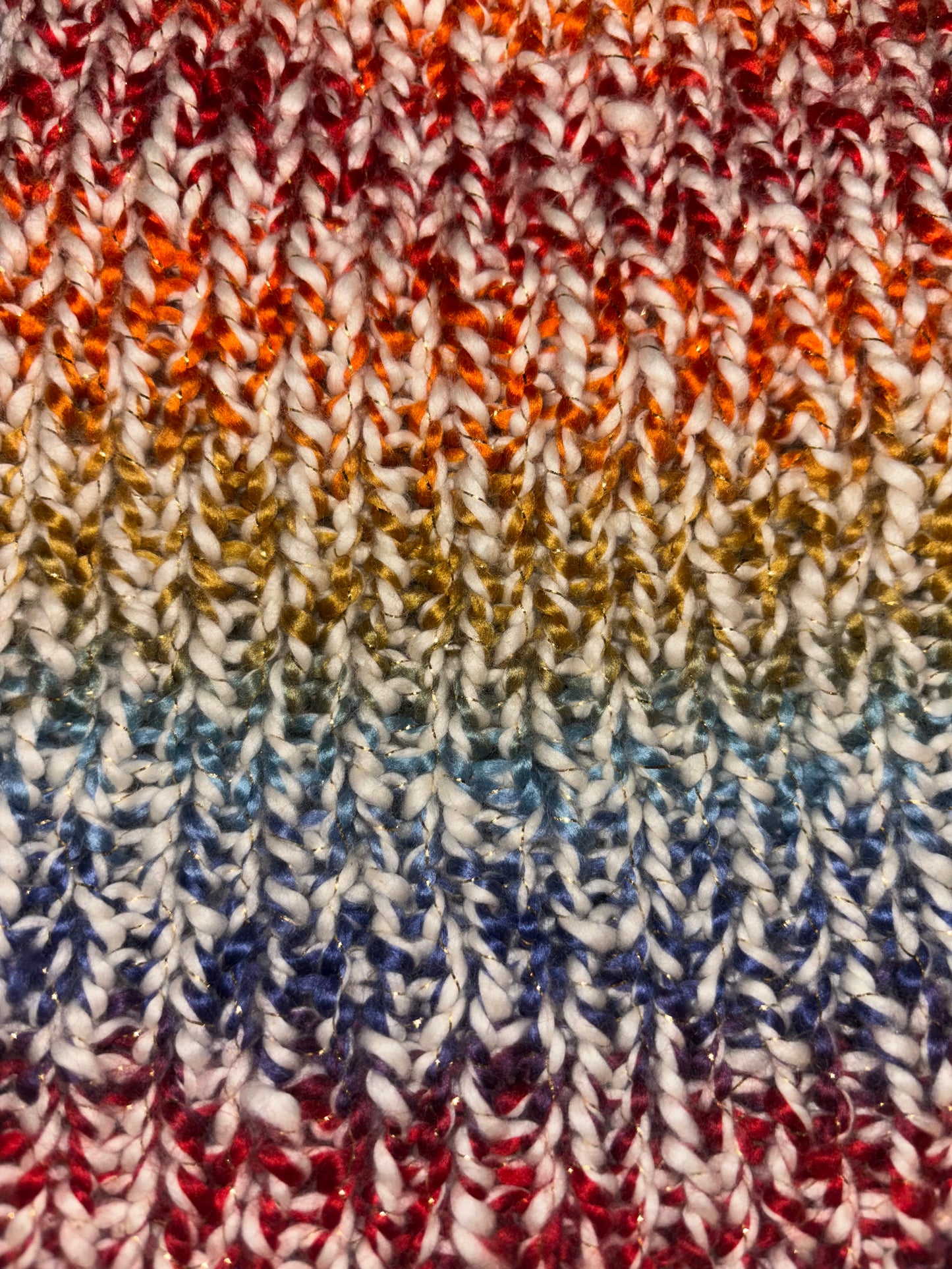 Knit Beanie Rainbow
